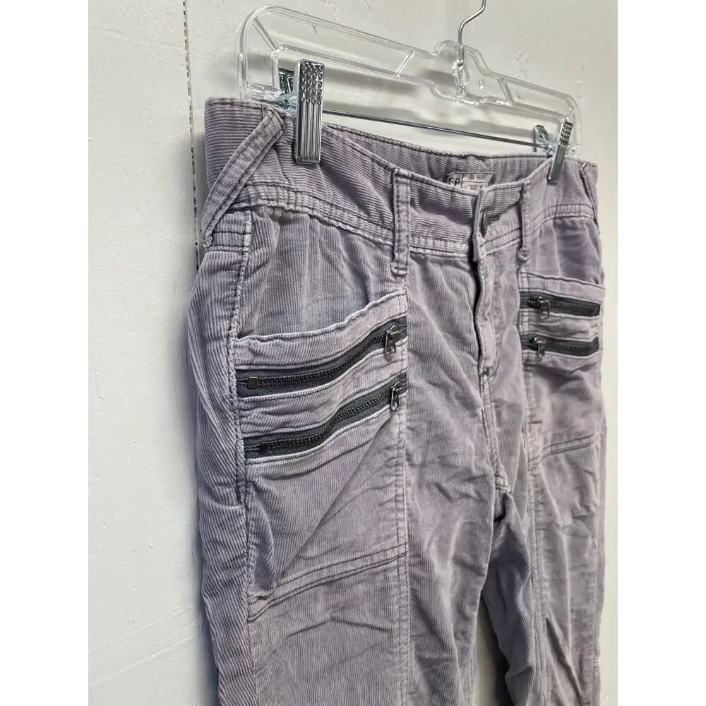 Free People Women's Corduroy Pants Size 8 Gray 24